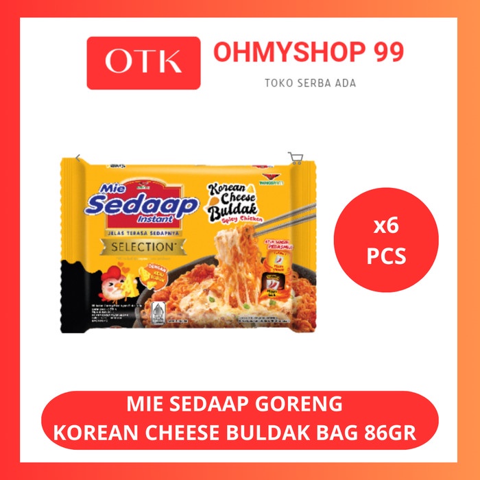

Sedaap Mie Goreng Korean Cheese Buldak 6x91gr