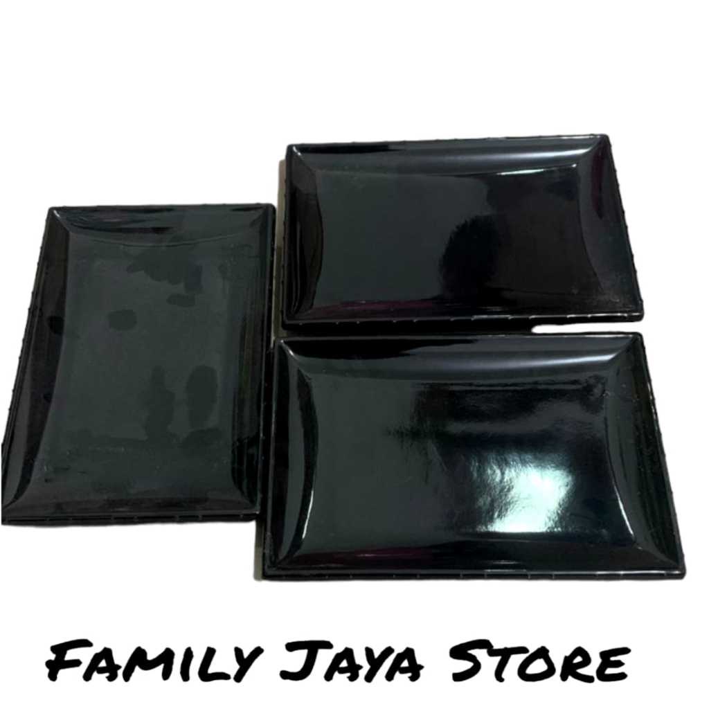 FJS - (6 pcs / 1/2 lusin) - Piring Saji Melamin SingaSingi (21 x 14 cm) Piring Sajian Melamine Pirin
