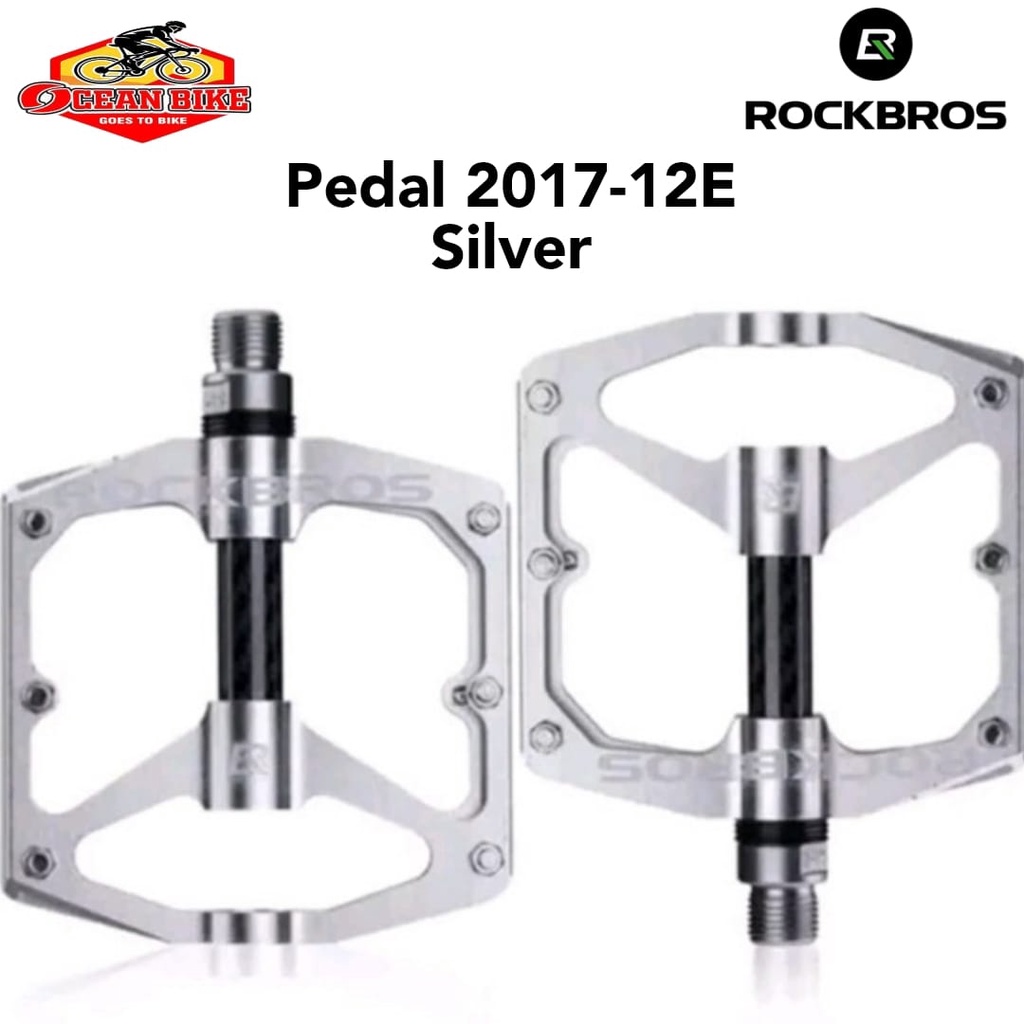 ROCKBROS Pedal Sepeda bearing Aluminium Alloy Non Slip 2017-12E Pedal Sepeda Lipat Mtb Roadbike - Oceanbike_medan oceanbike