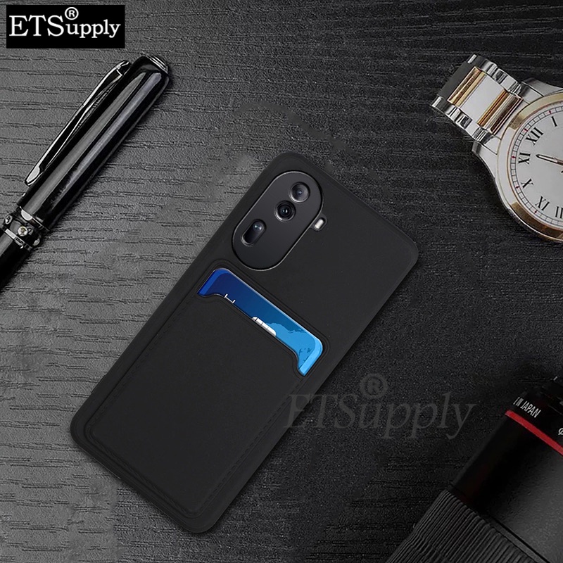 Phone case OPPO Reno 11 Pro Soft Card Holder Slot Silicone Wallet Back cover OPPO Reno 11Pro 11F cas
