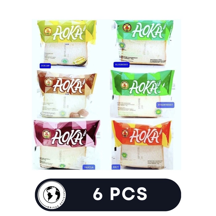 

Roti Panggang Aoka Enak 6 Pcs Rasa Campur Random