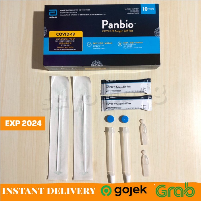 Swab Test Abbott Panbio Singapore Antigen Nasal Satuan Ecer