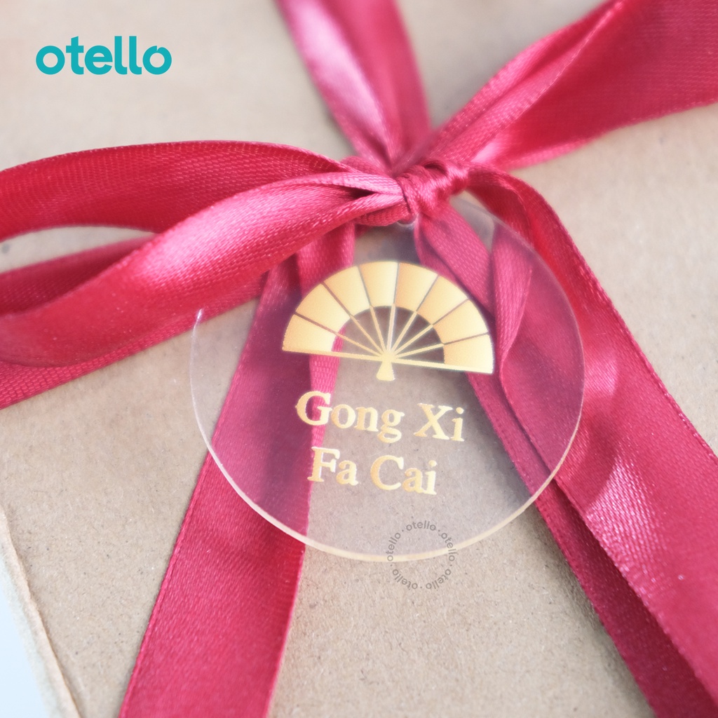 

Hang Tag Akrilik Imlek Gantungan CNY Chinese Dekorasi Hiasan Aksesories Hampers Label Sincia