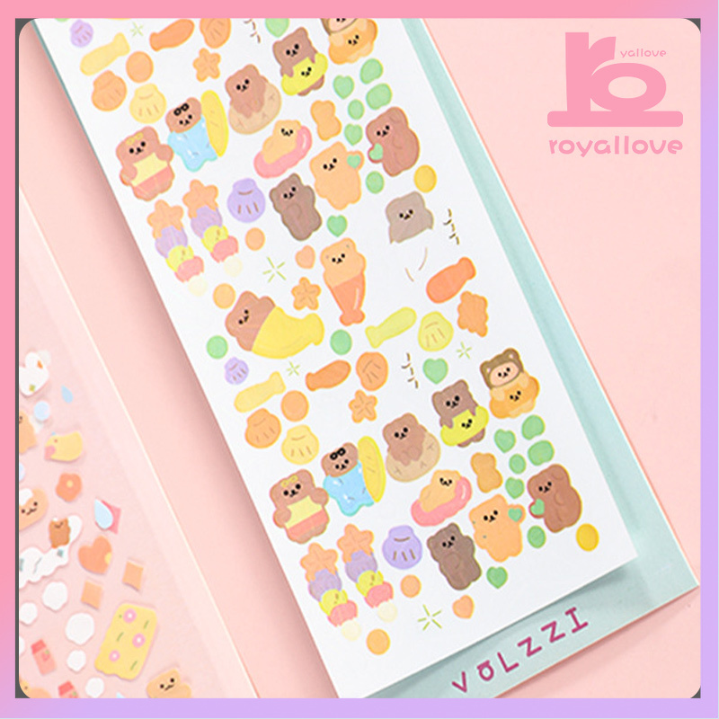 

COD Stiker Cinta Korea Ins Stiker Beruang Laser Yang Lucu