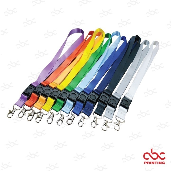 

Tali Lanyard Gantungan ID Card Name Tag Polos uk. 2cm Bahan Nylon Polos Warna Komplit