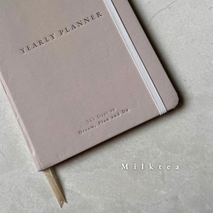 

Yearly Planner 2024 One Year Planner Hard Cover by peulanopapers - MILKTEA