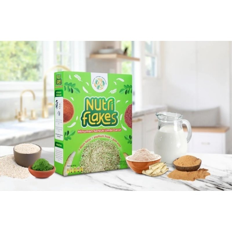 

Nutriflakes Sereal Umbi Garut Asam Lambung - Ampuh Mengatasi Asam Lambung Gerd, Maag 1 Box