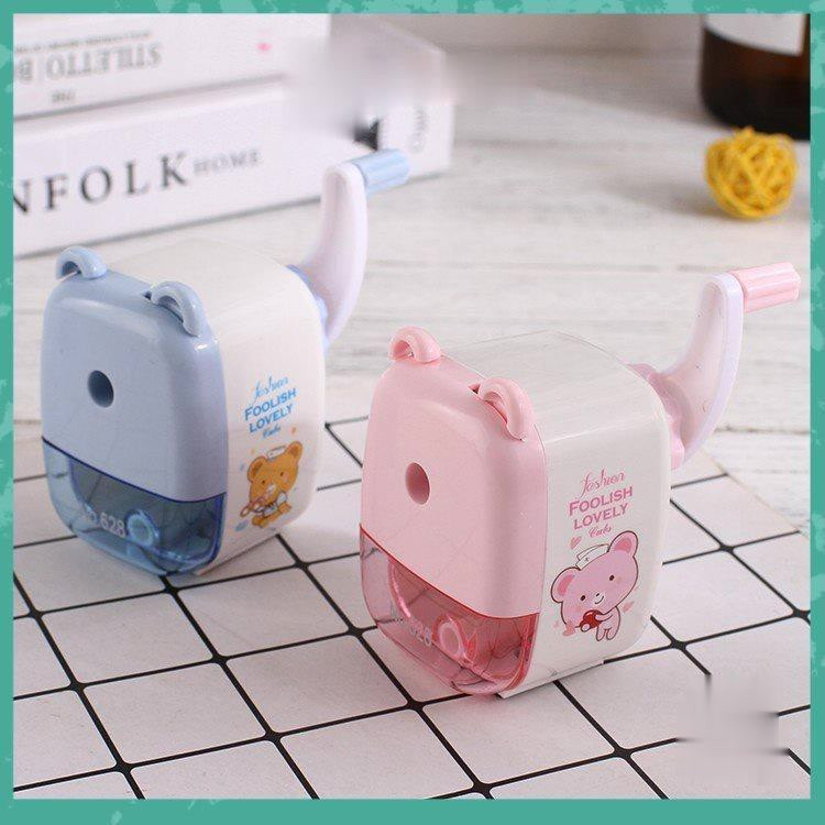 

Rautan putar mini serutan meja karakter Lucu BIRU PINK