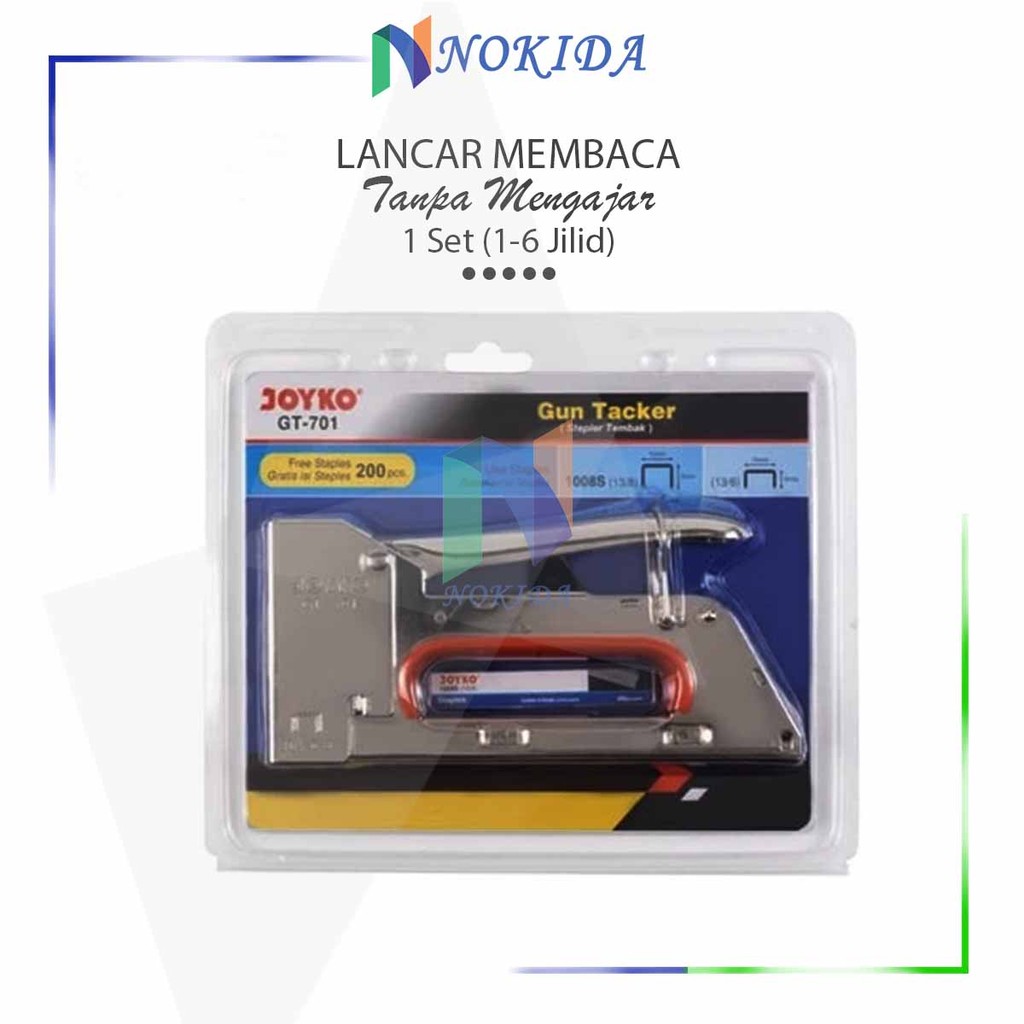 

Nokida Stapler Tembak Joyko GT-701 / Staples / Cekrekan / Pengokot / Hekter Gun Tacker