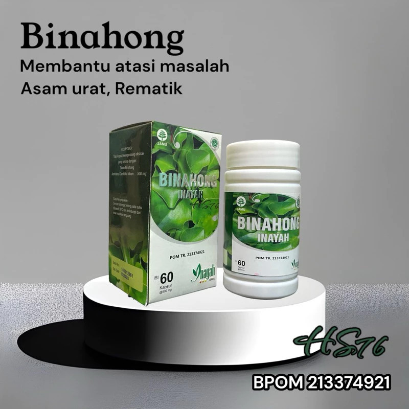 Kapsul Binahong Inayah asli / Ekstrak Binahong Kapsul 100%