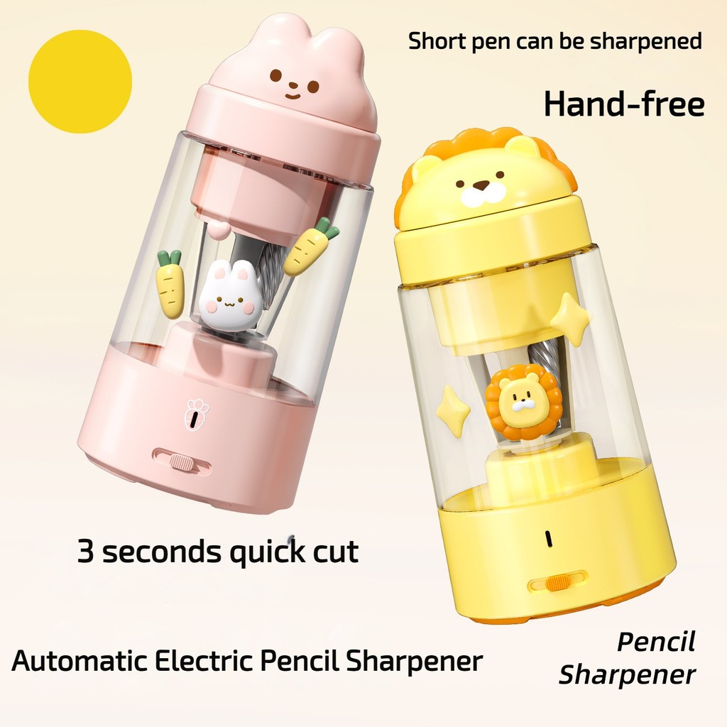 

Fully/Semi Automatic Electric Pencil Sharpener Cartoon Pencil Sharpener High Speed for Student School Office Writing Supplies
