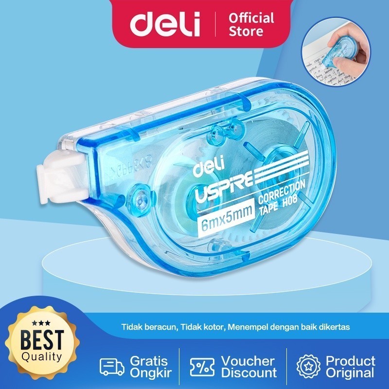 

Deli Correction Tape / Tip X Kertas 55mm*6m EH08-BX