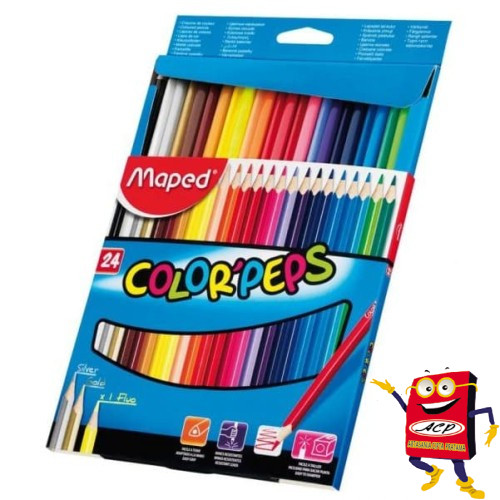 

MAPED PENSIL WARNA COLOR'PEPS 24 COLORS