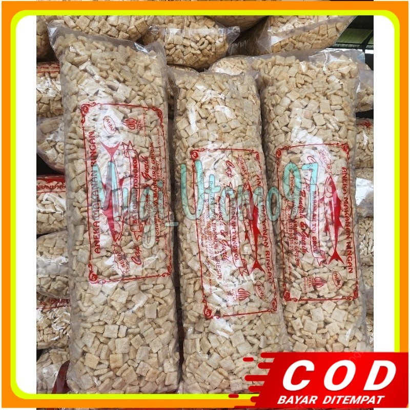 

1ball kerupuk tahu kotak asin gurih (1kg) camilan medan