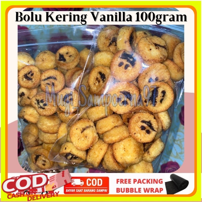 

BOLU KERING VANILLA 100GRAM | KUE BOLU KERING SMILE 1 KG