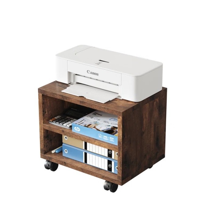 

Printer Stand - Rak Printer - Meja Printer Minimalis Kayu Jati dengan Roda Desain Simpel Berkualitas