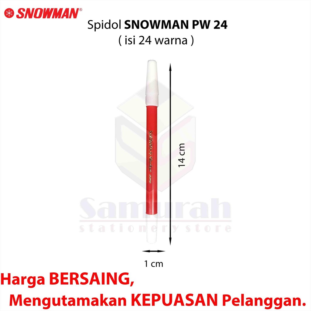 

RB Spidol Kecil Snowman 24 Warna ( Set ) / Coloring Marker 24 Colours