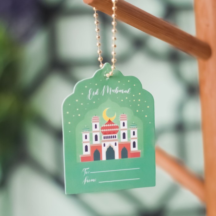 

Fastpack | Gift Tag Idul Fitri Hijau include Rantai