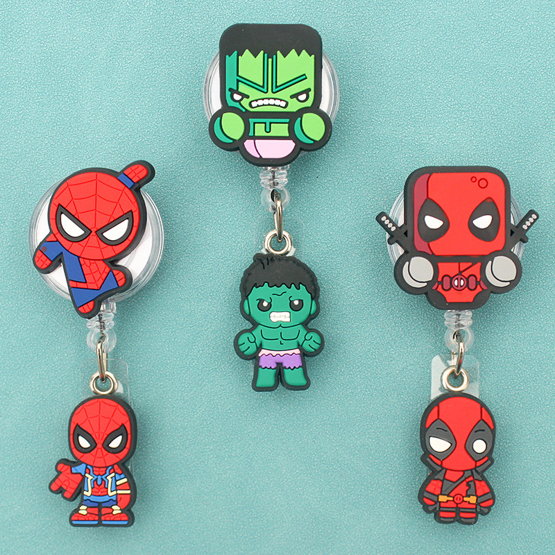 

Man Group Soldiers Team Two Face Retractable Card Holder Badge Reel Nurse Exhibition Enfermera Girl And Boy Name Card