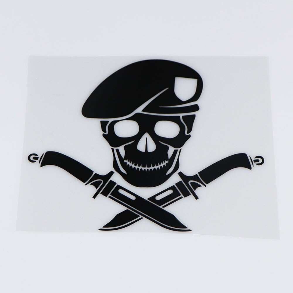 STIKER CUTTING  Baret Tentara  Tulang Tentara Army Seram Pisau Baret Tengkorak Pemburu  mobil motor 