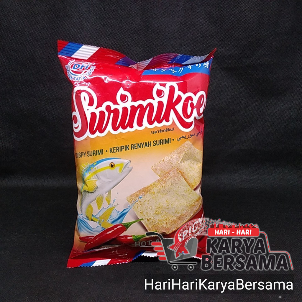 

MAKANAN RINGAN SURIMIKOE KERIPIK IKAN HOT & SPICY 68GR