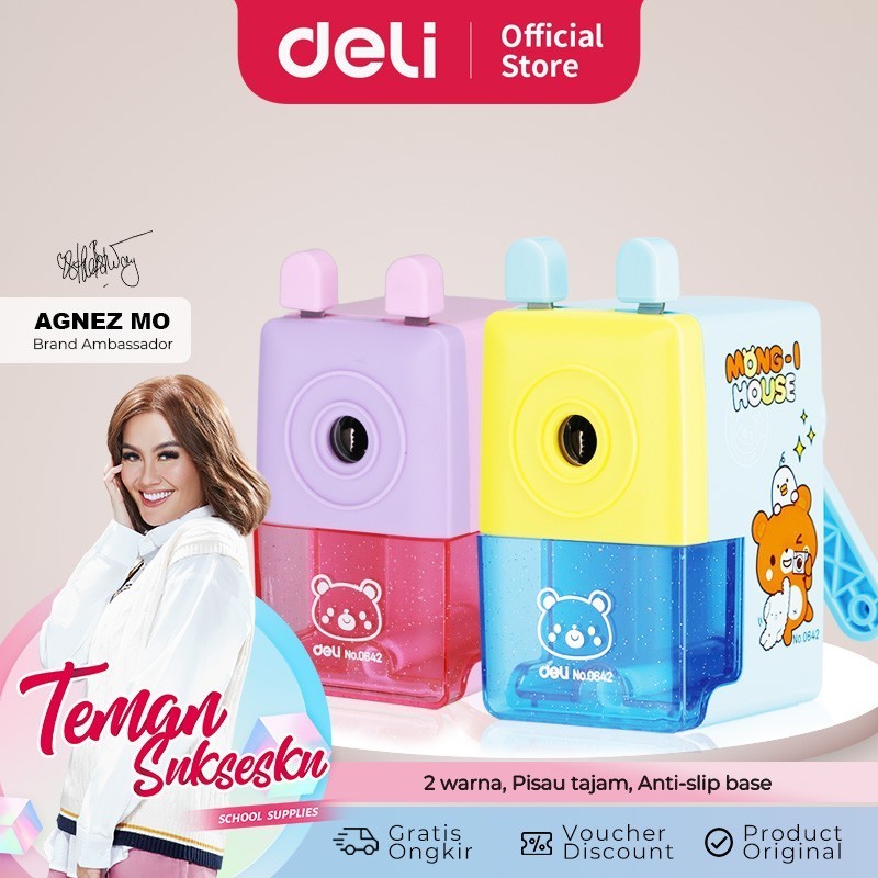 

Deli Rautan Meja-Rotary Pencil Sharpener E0642