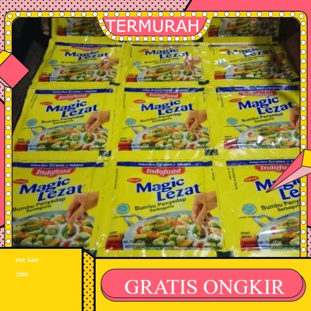 

indofood maggi MAGIC LEZAT Bumbu Penyedap Serba guna harga tertera 1 pack isi 72 sachet @7gram