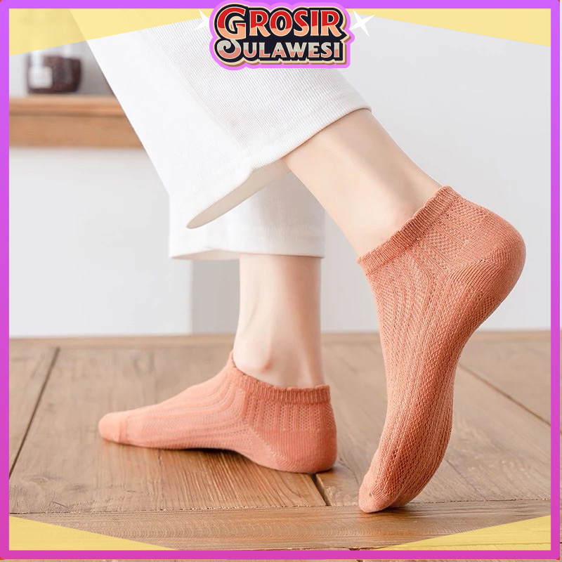 COD Makassar Kaos Kaki Polos / Kaos Kaki Pendek Fashion Wanita / Kaos Kaki Pendek Semata kaki / Kaos