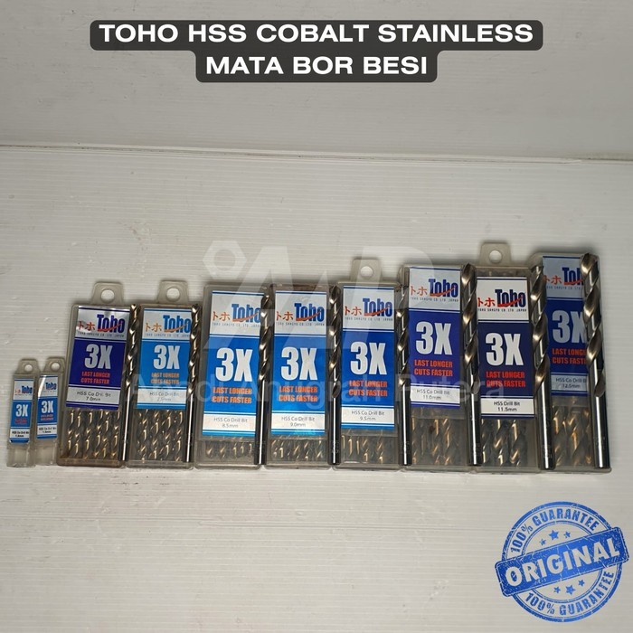 Mata Bor Besi 11 mm TOHO HSS Cobalt Stainless