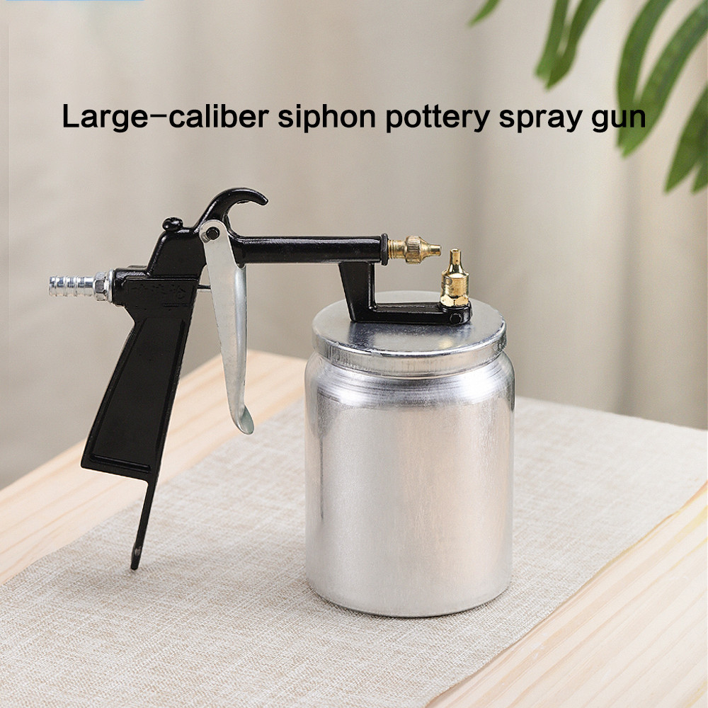 

Pottery tools large-caliber siphon spray glaze pot stainless steel spray pot anti-blocking glaze pot clay color spray tool