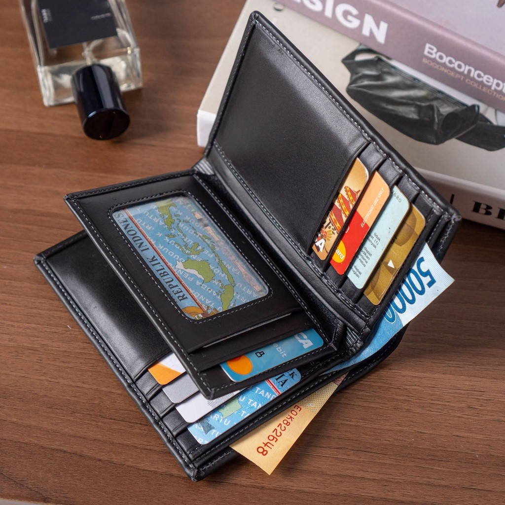 MK67HK Dompet Kulit Pria  3/4 Original Kulit Sapi Asli