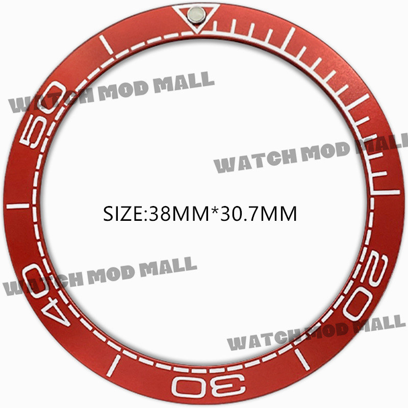 38mm*30.7mm aluminum slope bezel insert fit for omega seamaster wat