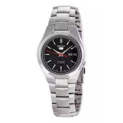 JAM TANGAN PRIA SEIKO 5 SNK607K1 SPORTS AUTOMATIC STAINLESS STRAP SILVER BLACK