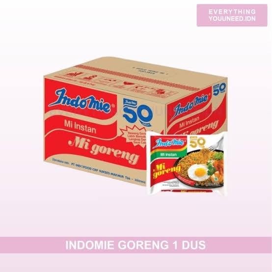 

Indomie goreng 1 dus isi 40