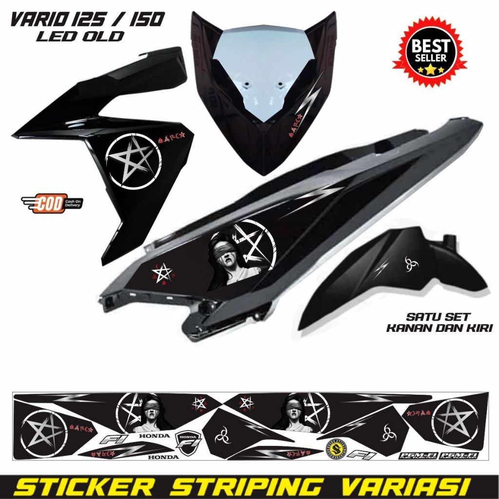 STIKER / STIKER VARIO LED 150 /STRIPING VARIASI KEREN MOTOR VARIO LED 125 DAN 150 FI VARIASI KEREN M