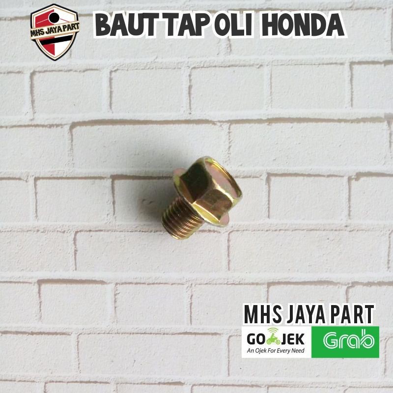 BAUT TAP OLI HONDA BAUT PEMBUANGAN OLI MOTOR HONDA