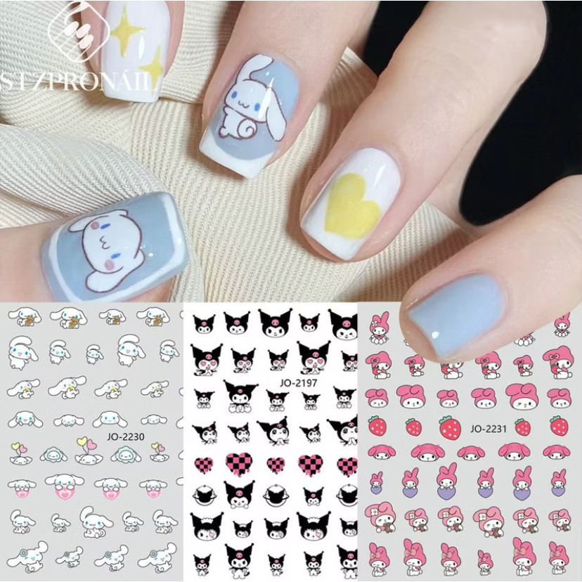 STIKER NAIL ART / STIKER NAIL ART JOURNEY / SANRIO STIKER KUKU ANAK DEWASA / STIKER KUKU MURAH