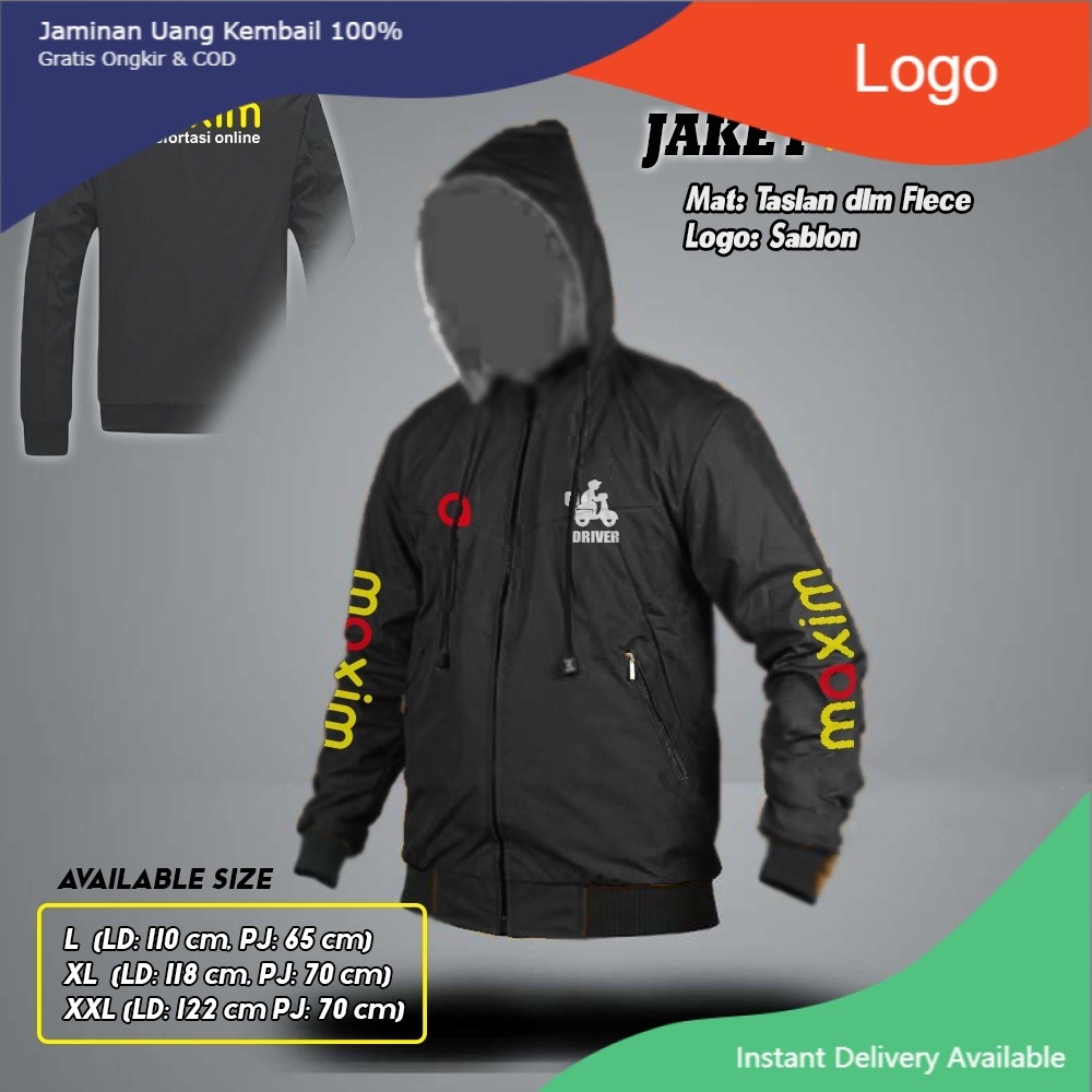 FREE NAMA    JAKET PARASUT BOLAK BALIK MAXIMSIZE M L XL XXL / cod / PRIA WANITA