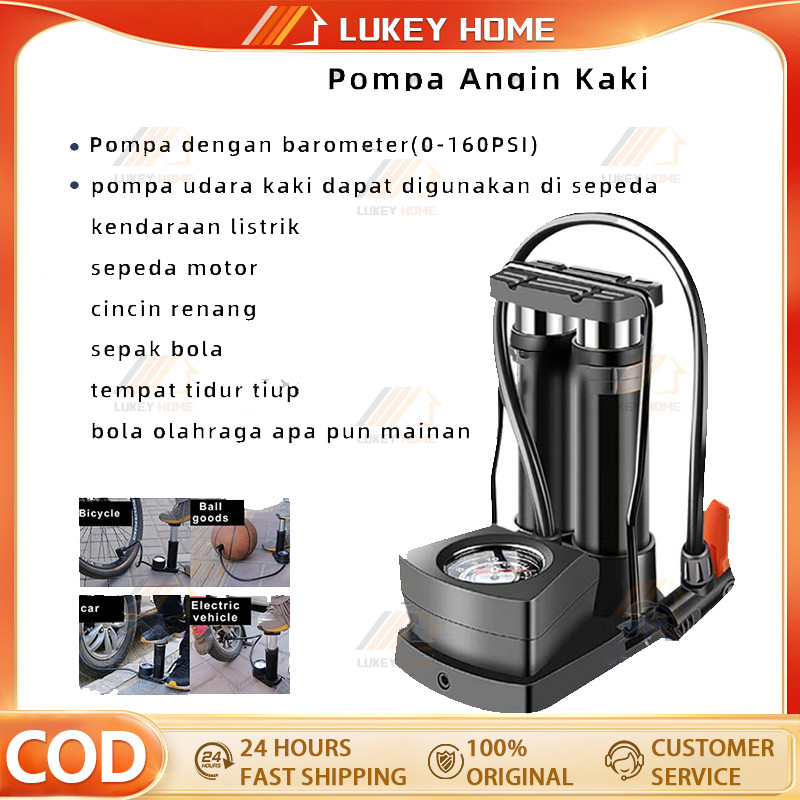 Pompa Angin mini portable foot pump manual emergency motor Pompa Angin Kaki Pompa Kaki Pompa Ban Min
