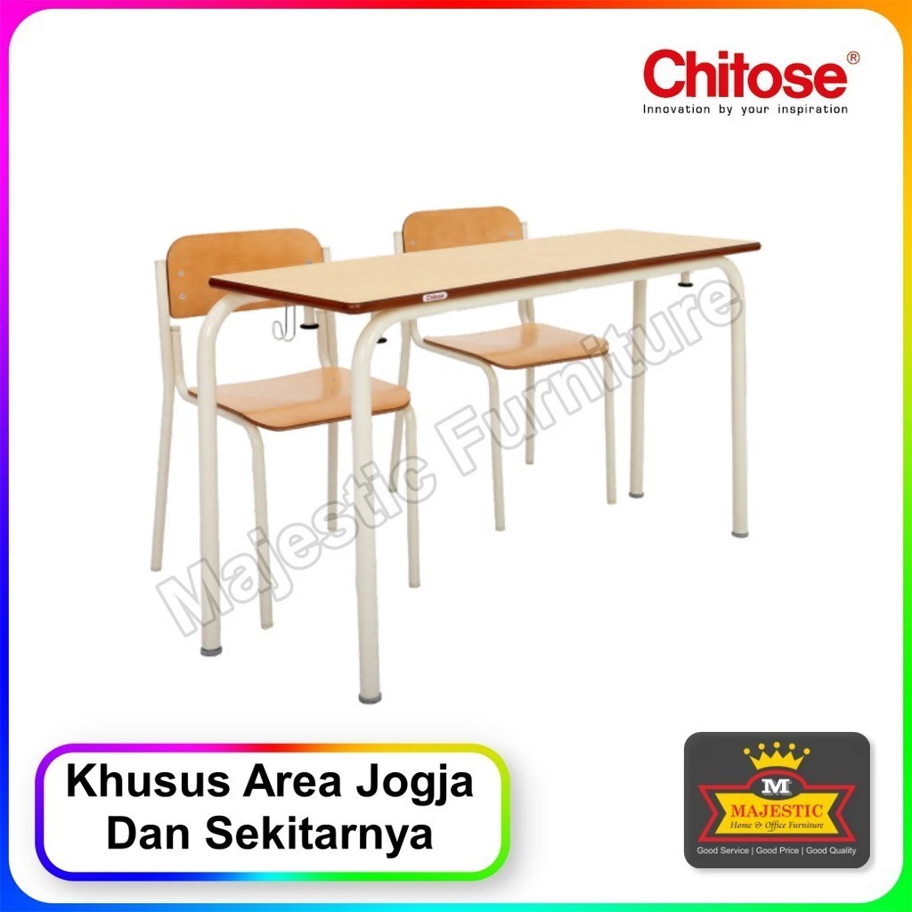 Meja Kursi Sekolah Chitose Uni Desk & Chair High - Jogja