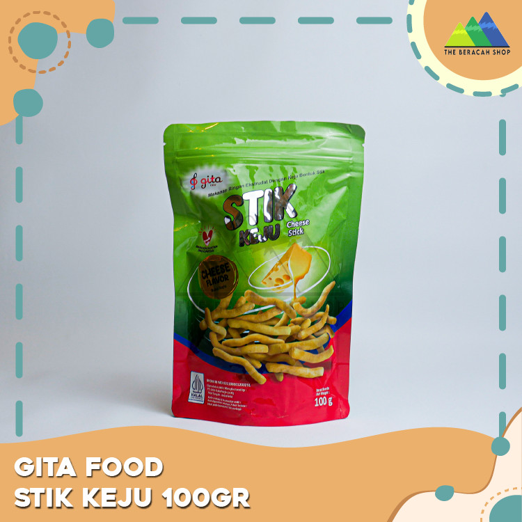 

Gita Snack Stick Keju Pouch 100 Gram Modern Snack Cheese Stick