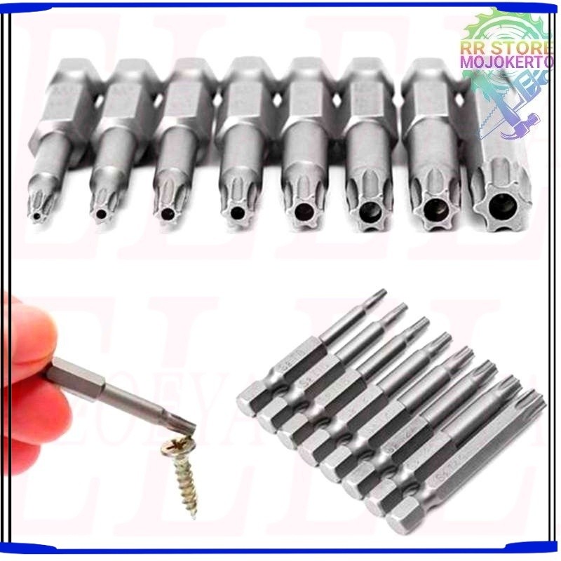 SET OBENG BIT 8PCS SCREWDRIVER  / SET HEX 50 MM