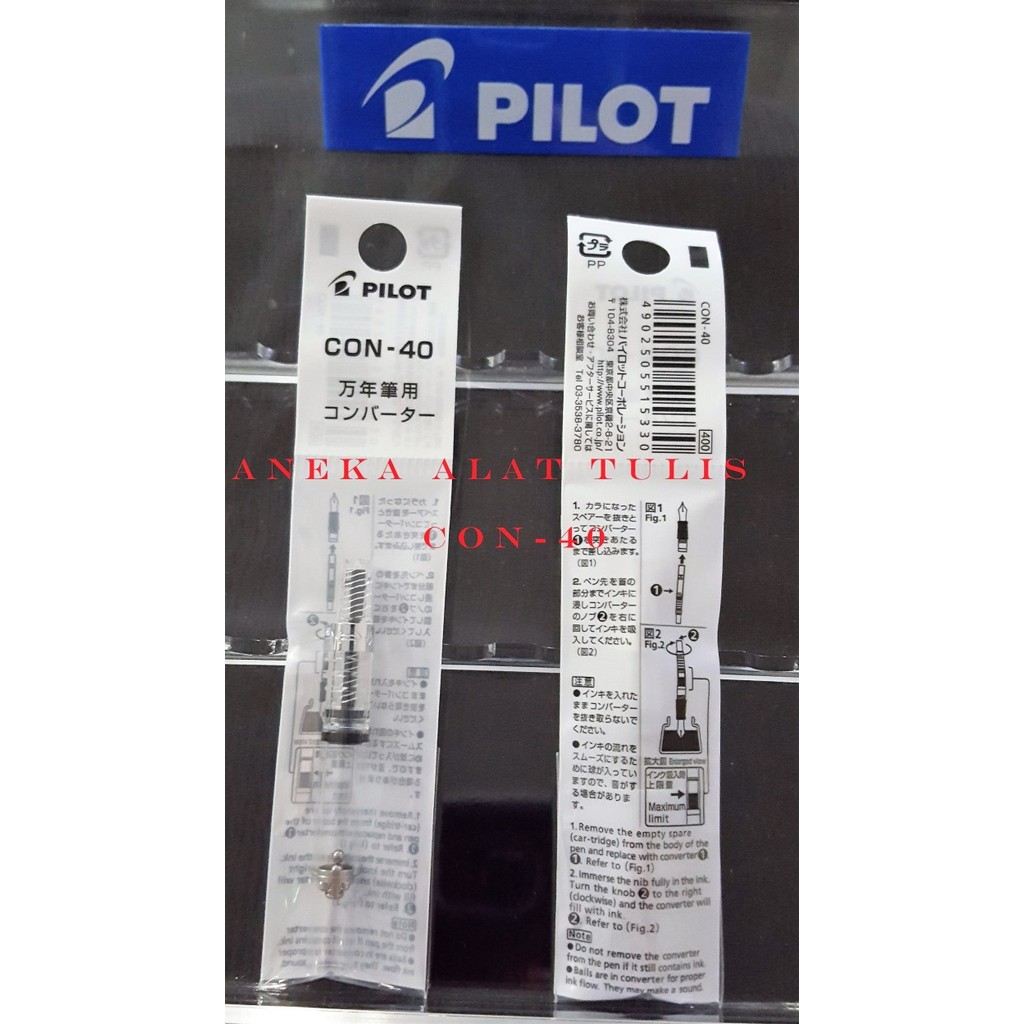 

PILOT FOUNTAIN PEN CON 40 / CONVERTER CON-40 PEN TINTA