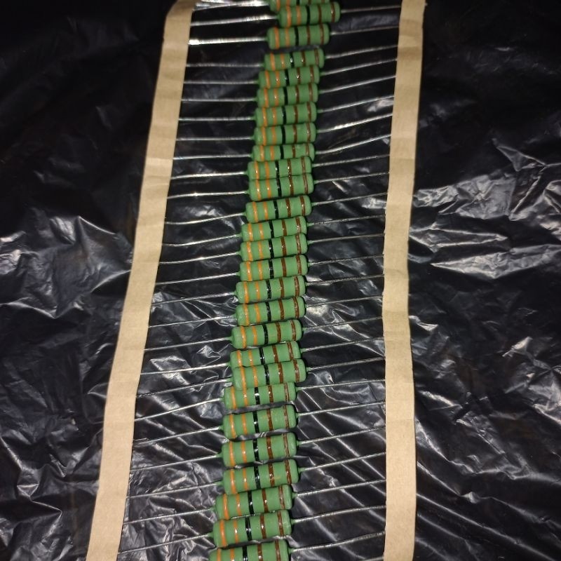 resistor R 3.3K 2w original japan hijau ori asli 3K3 ohm 2watt 2 w watt 3,3K wat 3K3 K oren oren kun