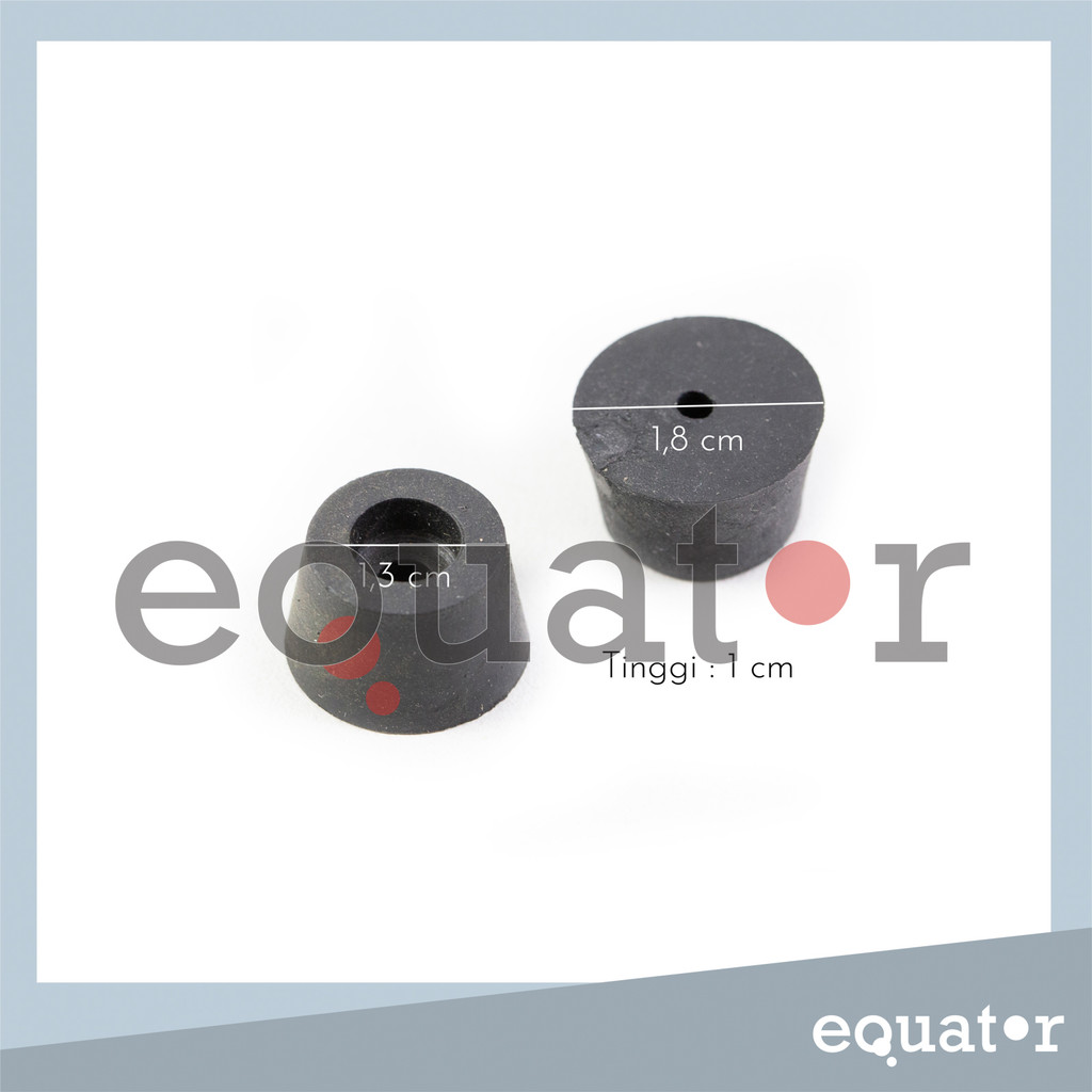 Karet Kaki Ganjal Box Salon Speaker Meja Kursi Alas Bulat diameter 1,8 cm 18 mm