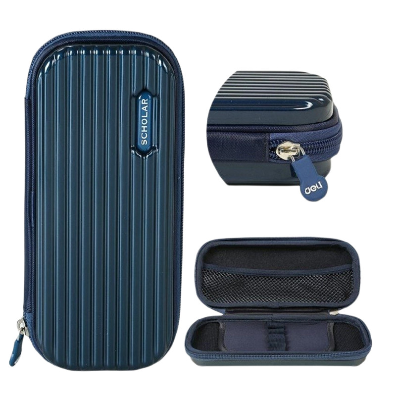 

Suitcase Stationery Box Dark Blue Blue Pencil Bag School Navy Pencil Box Simple Pencilcase Navy Pencil Cases Back To School