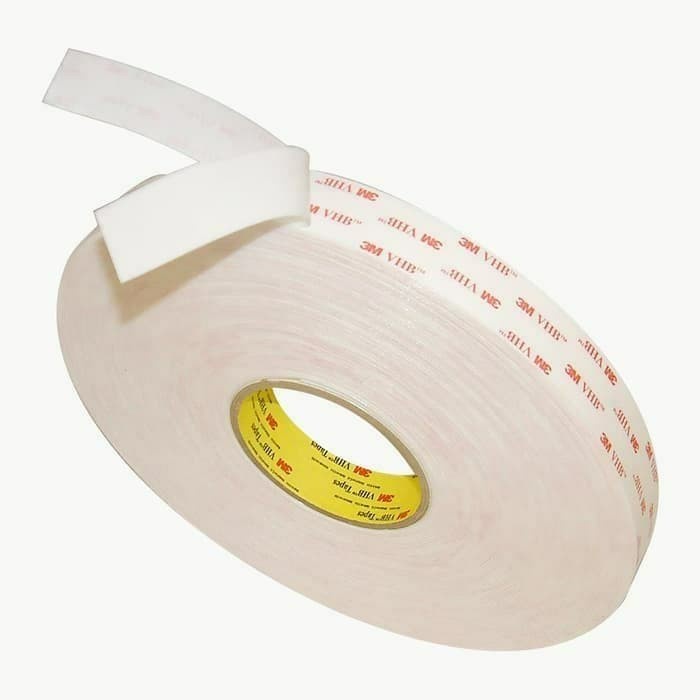 

ORIGINAL 3M VHB HEAVE DUTY DOUBLE TAPE 4950 PUTIH 12mm x 33 M Lem 3M -FN10