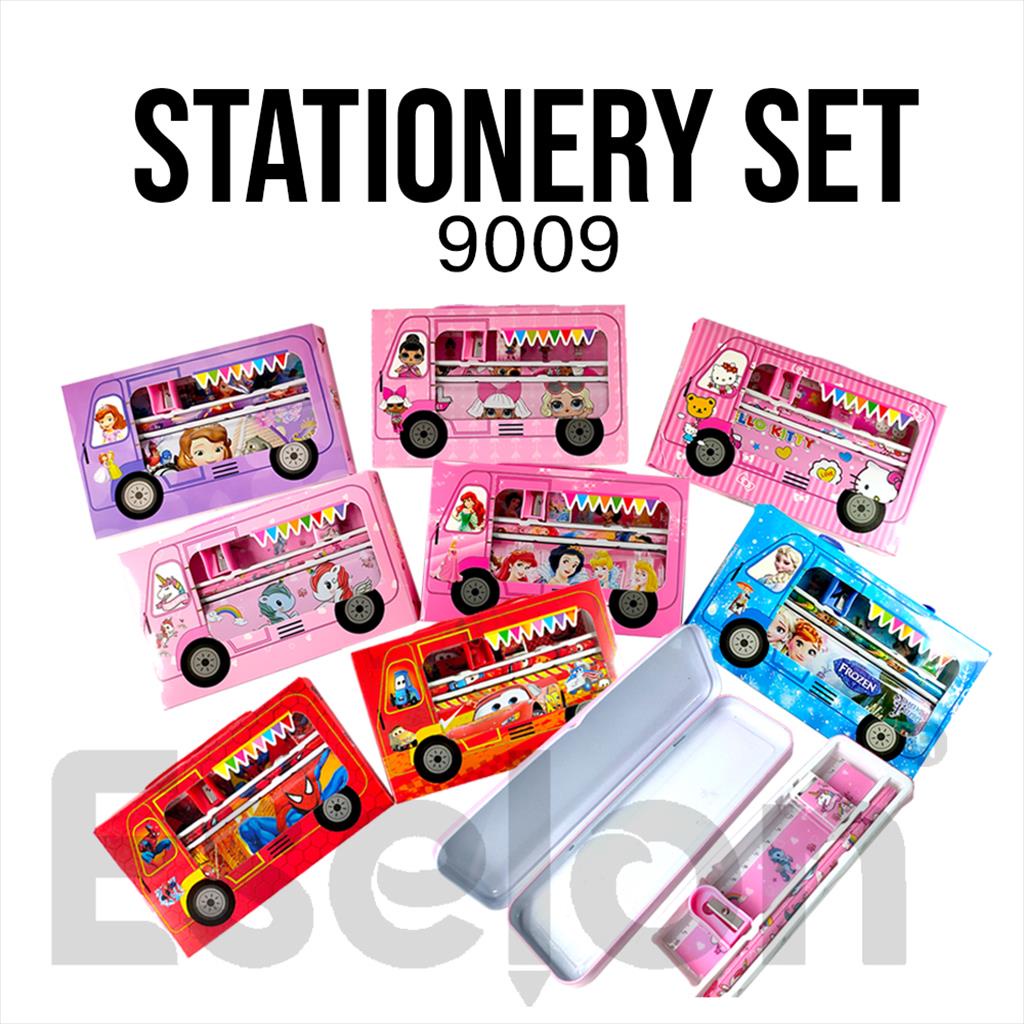 

Stationery set Fancy 9009 /Paket Alat Tulis Set 6IN1 Karakter