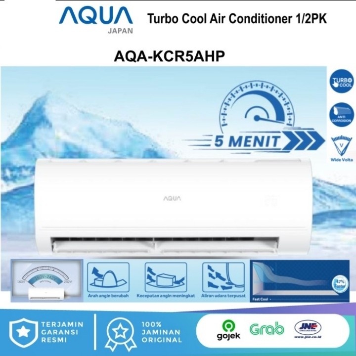 AC AQUA 1/2 PK AQA-KCR 5AHP TURBO COOL LOW WATT