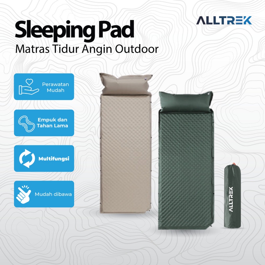 ALLTREK Matras Tidur Angin Camping Outdoor Sleeping Pad